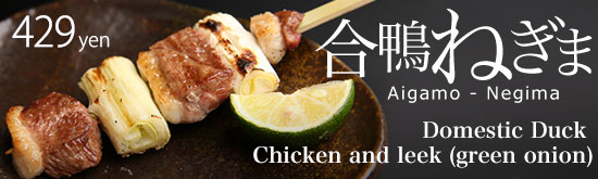 Aigamo - Negima / Domestic Duck - Chicken and leek (green onion)